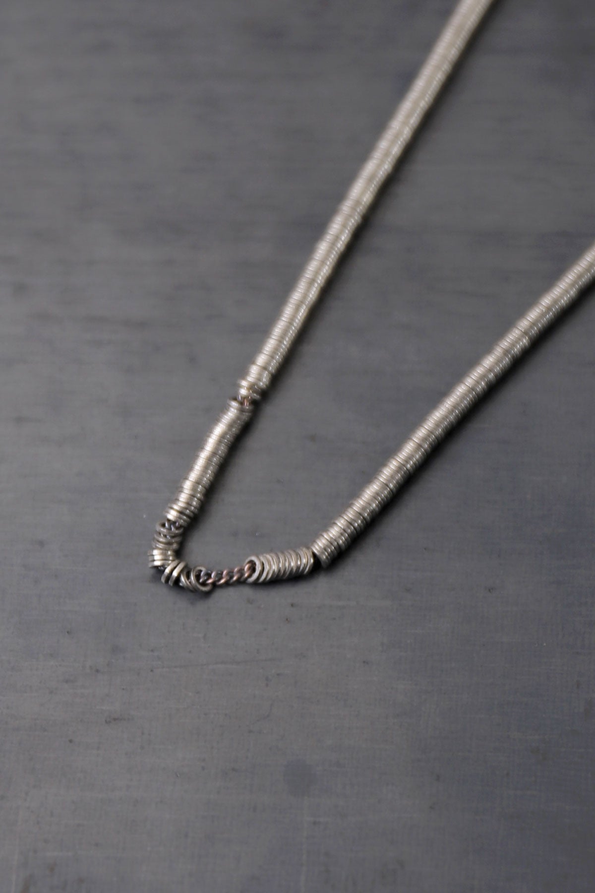 【GOTI】 ROUND MICRO PLATE CHAIN NECKLACE_CN715