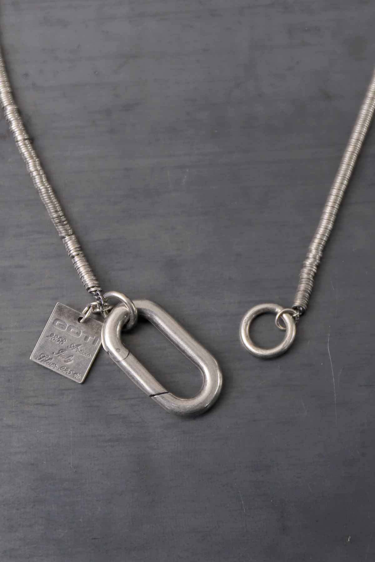 【GOTI】 ROUND MICRO PLATE CHAIN NECKLACE_CN715