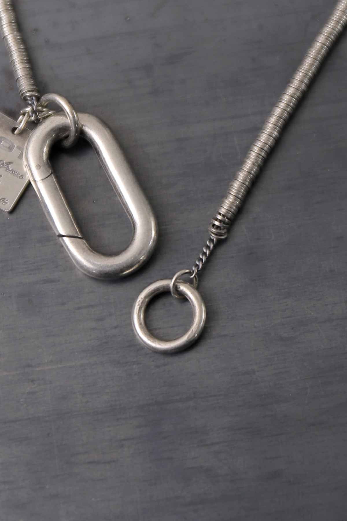 【GOTI】 ROUND MICRO PLATE CHAIN NECKLACE_CN715