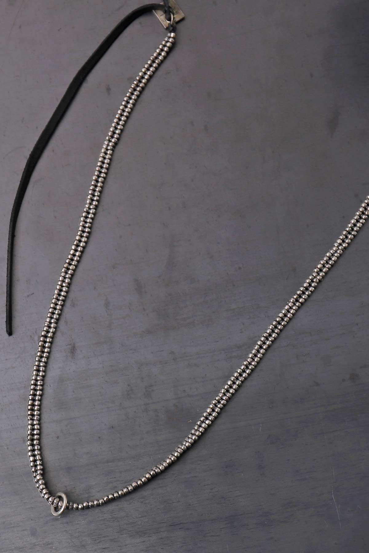 【GOTI】 MICRO TWIN SILVER BALL NECKLACE_CN151