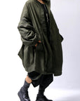 【RUNDHOLZ】 UNISEX DESIGN POCKET BLOUSON COAT 260 1208_OLIVE CLOUD