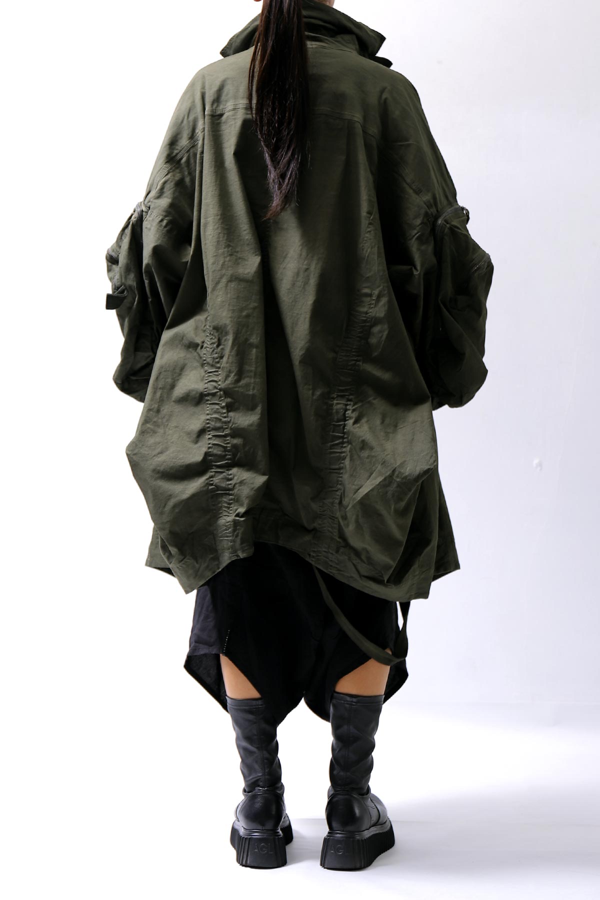 【RUNDHOLZ】 UNISEX DESIGN POCKET BLOUSON COAT 260 1208_OLIVE CLOUD