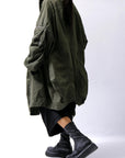 【RUNDHOLZ】 UNISEX DESIGN POCKET BLOUSON COAT 260 1208_OLIVE CLOUD