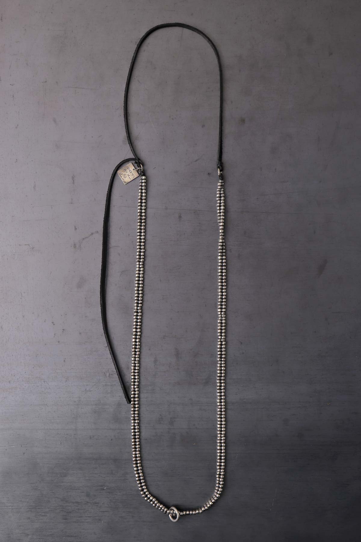 【GOTI】 MICRO TWIN SILVER BALL NECKLACE_CN151