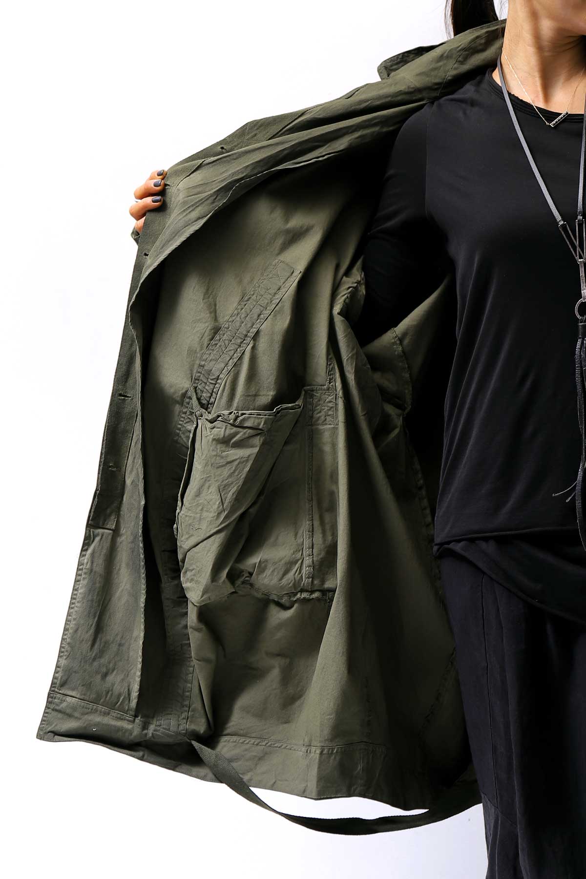 【RUNDHOLZ】 UNISEX DESIGN POCKET BLOUSON COAT 260 1208_OLIVE CLOUD