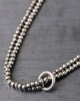 【GOTI】 MICRO TWIN SILVER BALL NECKLACE_CN151