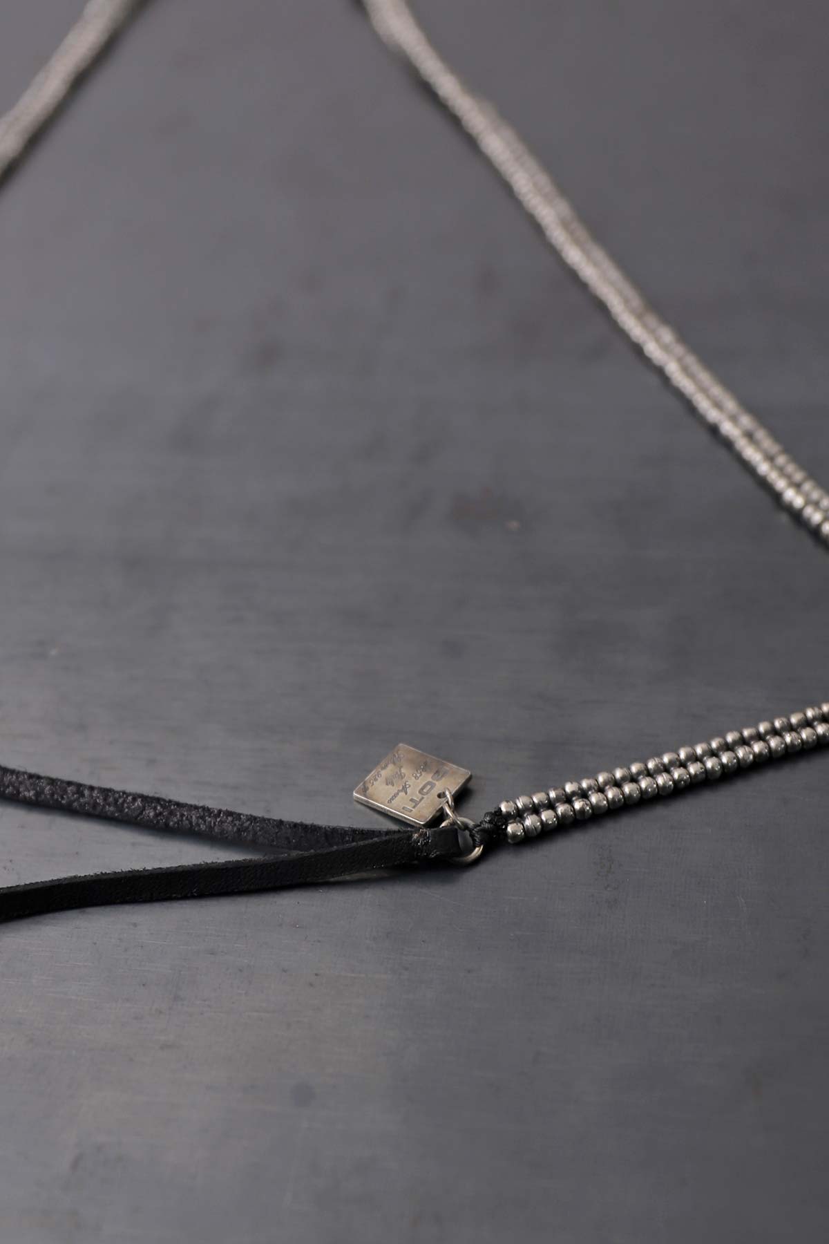 【GOTI】 MICRO TWIN SILVER BALL NECKLACE_CN151