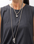 【GOTI】 STAR TOP DOUBLE CHAINS NECKLACE_STAR2