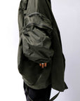【RUNDHOLZ】 UNISEX DESIGN POCKET BLOUSON COAT 260 1208_OLIVE CLOUD