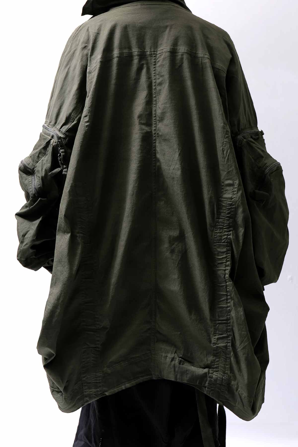 【RUNDHOLZ】 UNISEX DESIGN POCKET BLOUSON COAT 260 1208_OLIVE CLOUD