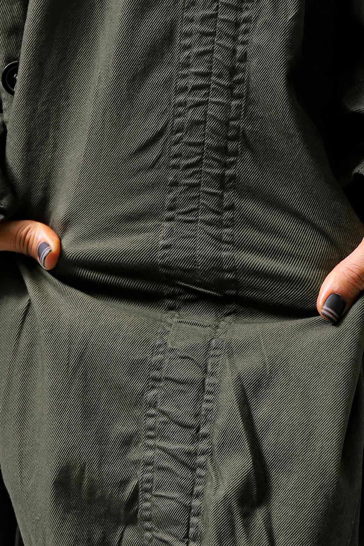 【RUNDHOLZ】 UNISEX DESIGN POCKET BLOUSON COAT 260 1208_OLIVE CLOUD