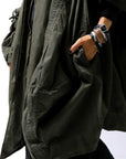 【RUNDHOLZ】 UNISEX DESIGN POCKET BLOUSON COAT 260 1208_OLIVE CLOUD