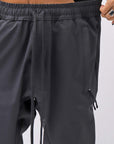 【thom/krom】 UNISEX LIGHT NYLON STRETCH PANTS MP56_BLACK