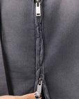 【thom/krom】 UNISEX SWEAT ZIPPED HOODIE MSJ711_GREY STONE WASH SPRAY