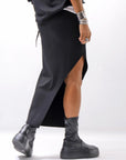 【thom/krom】 STRETCH VISCOSE SLIM FIT SKIRT WSK98_BLACK