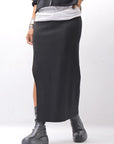 【thom/krom】 STRETCH VISCOSE SLIM FIT SKIRT WSK98_BLACK