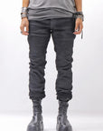 【thom/krom】 UNISEX COATED STRETCH DENIM PANTS MT107_BLACK COATED