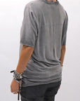 【thom/krom】 UNISEX VISCOSE STRETCH REGULAR FIT TEE MTS973_COLD DYE GREY