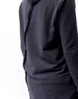 【bajra】 UNISEX SUPER STRETCH COTTON HOODIE TOP 150QK03_BLACK