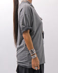 【thom/krom】 UNISEX COTTON MODAL RELAX FIT TEE MTS986_COLD DYE GREY