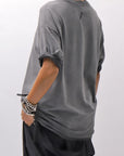 【thom/krom】 UNISEX COTTON MODAL RELAX FIT TEE MTS986_COLD DYE GREY
