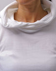 【bajra】 UNISEX SUPER STRETCH COTTON HOODIE TOP 150QK03_WHITE
