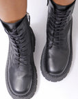 【VIC MATIE】 LUG SOLE LACE-UP BOOTS 4400D_BLACK