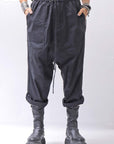 【bajra】 UNISEX SARRUEL SUPER STRETCH EASY PANTS 157qp01_BLACK