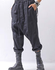 【bajra】 UNISEX SARRUEL SUPER STRETCH EASY PANTS 157qp01_BLACK