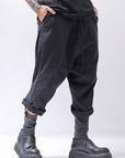 【bajra】 UNISEX SARRUEL SUPER STRETCH EASY PANTS 157qp01_BLACK