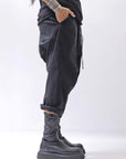 【bajra】 UNISEX SARRUEL SUPER STRETCH EASY PANTS 157qp01_BLACK