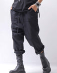 【bajra】 UNISEX SARRUEL SUPER STRETCH EASY PANTS 157qp01_BLACK
