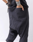 【bajra】 UNISEX SARRUEL SUPER STRETCH EASY PANTS 157qp01_BLACK