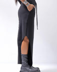 【thom/krom】 RIB COTTON SLIM FIT SKIRT WSK95_BLACK