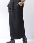 【thom/krom】 RIB COTTON SLIM FIT SKIRT WSK95_BLACK