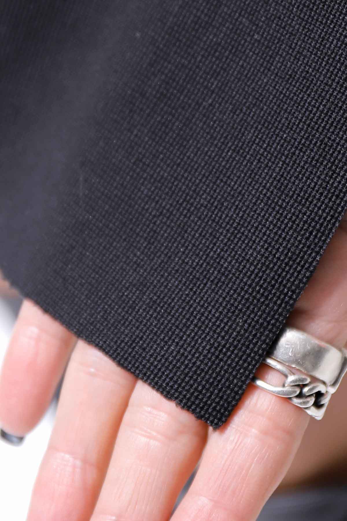 【thom/krom】 RIB COTTON SLIM FIT SKIRT WSK95_BLACK