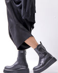 【AGL】 SNEAKER BOOTS MILA MIDI_BLACK