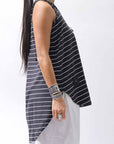 【PLÜ】 COTTON STRETCH TANK TOP PL12_STRIPE