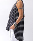 【PLÜ】 COTTON STRETCH TANK TOP PL12_STRIPE