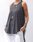 【PLÜ】 COTTON STRETCH TANK TOP PL12_STRIPE