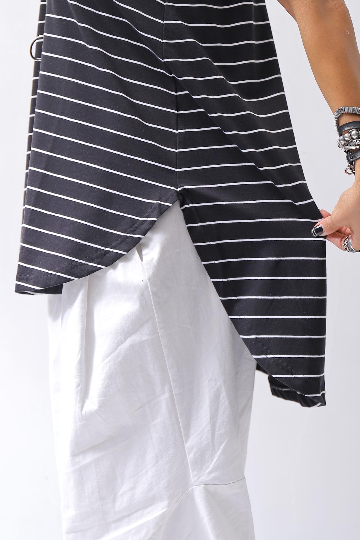 【PLÜ】 COTTON STRETCH TANK TOP PL12_STRIPE