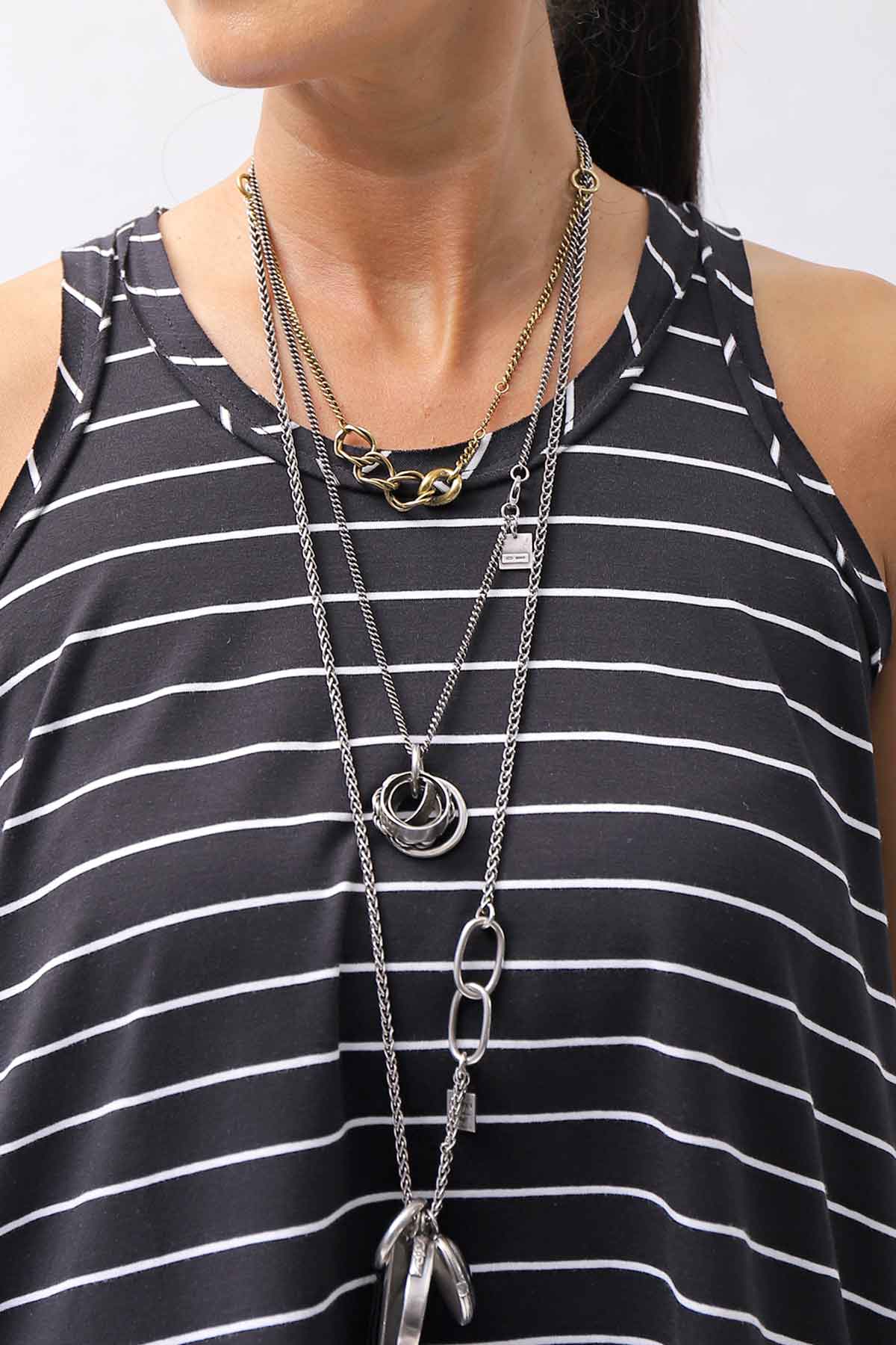 【PLÜ】 COTTON STRETCH TANK TOP PL12_STRIPE