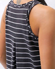 【PLÜ】 COTTON STRETCH TANK TOP PL12_STRIPE