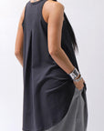 【PLÜ】 COTTON STRETCH TANK TOP PL12_BLACK