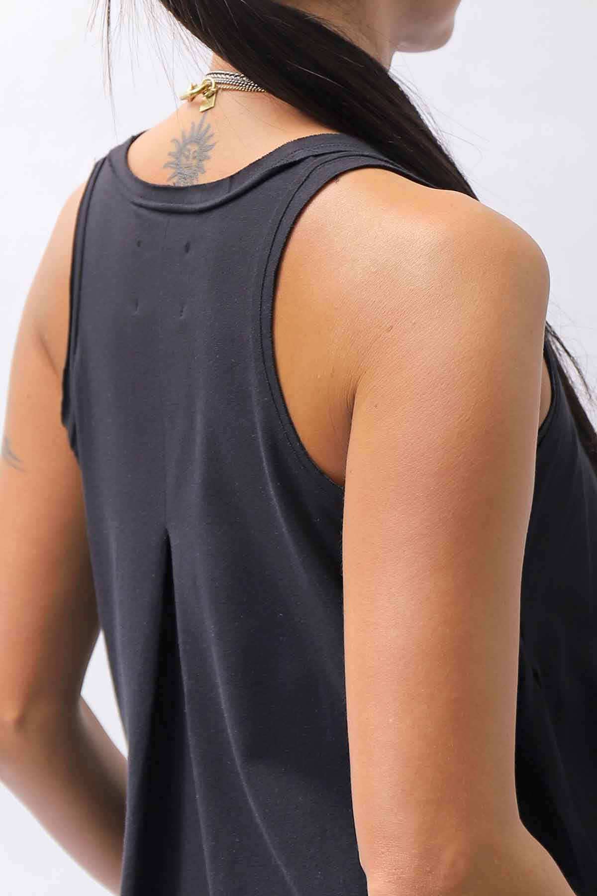 【PLÜ】 COTTON STRETCH TANK TOP PL12_BLACK