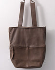 【MIRANDA KALOUDIS】 UNISEX 2WAY CALF LEATHER REGULAR BAG_FANGO