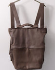 【MIRANDA KALOUDIS】 UNISEX 2WAY CALF LEATHER REGULAR BAG_FANGO