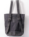 【MIRANDA KALOUDIS】 UNISEX 2WAY WAXED COWHIDE REGULAR BAG_BLACK