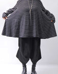 【PLÜ】 COTTON STRETCH TOP PL17T_STRIPE
