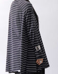 【PLÜ】 COTTON STRETCH TOP PL17T_STRIPE